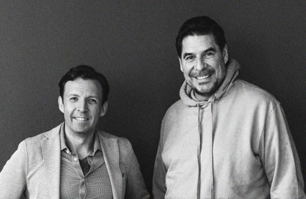 Zoe Financial founder and CEO Andres Garcia-Amaya and Softbank Group International CEO Marcelo Claure (Courtesy photo)